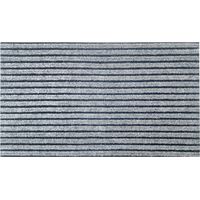 Tapis d'Entrée Doux Absorbant Moderne Tapis Antidérapant Intérieur Extérieur - Gris