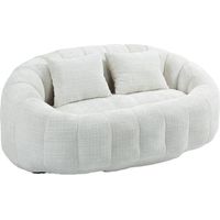 Bean Bag Sofa Lazy Sofa Durable Comfort Lounger High Back Bean Bag Chair Couch für Erwachsene und Kinder, Indoor & Outdoor, Accent Floor Soft Lounge Chair (Beige Chenille)