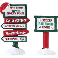 North Pole Signs Set of 2 Réf. 74325