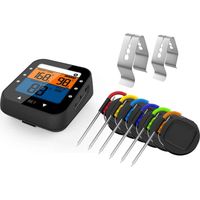 Thermomètre à viande Patton Emax Bluetooth VI avec 6 sondes en acier inox