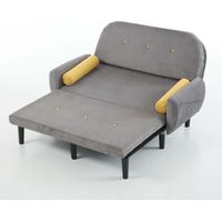 Canapé Multiform Sofa versatile Corduroy Gray 133.50x77.00x85.00 ZIPSOFA Canapé