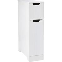 Sennen Super Slim Bathroom Storage // White Scandinavian-inspired Organiser for Bathroom, Bedroom, Living Room, Hallway