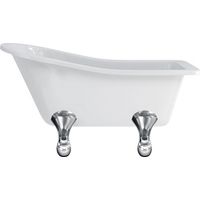 Baignoire îlot BUCKINGHAM Burlington 1500 x 740 x7 80 mm avec 4 pieds standards chromés - Aquatop