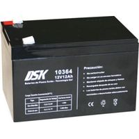 DSK 10364 - Batteria al piombo sigillata AGM Gel Technology 12V 12Ah. Ideale per qualsiasi dispositivo di mobilità elettrica. Supporta cicli di utilizzo più lunghi. Se si rompe, il gel non fuoriesce.