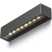 Lampada applique da esterno SAMPO da parete grigio antracite 230V LED 9W IP65 3000K