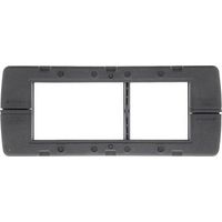 Schwarzer Kabeldurchlass 153x64x24,2 mm robust