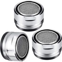 3-teiliges 24-mm-Badarmatur-Luftsprudler-Set, wassersparende Luftsprudler, Küchenarmatur-Luftsprudler mit Dichtung für Waschbecken, wassersparende Armaturen für Spülen, Badezimmer und Küchen