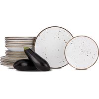 KONSIMO ALUMINA Tafelservice für 6 Personen (18 Tlg.) Porzellan, weiß