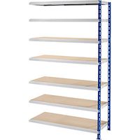 Großfach-Steckregal mit Spanplatten-Böden Tiefe 700 mm