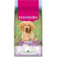 EUKANUBA Puppy Large Trockenfutter für Hunde mit reichhaltigem Lammanteil, 12 kg