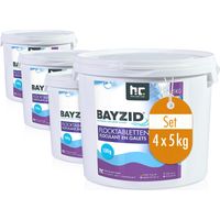 4x 5 kg BAYZID® Flocktabletten für Pools