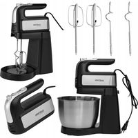 1000-W-Handmixer mit 4,5-Liter-Edelstahlschüssel von Kraft&Dele