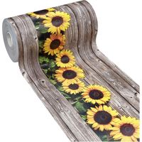 Tapis De Cuisine En PVC AntiTaches Motif Tournesol Decoupable Antidérapant Lavable - 51x100 cm