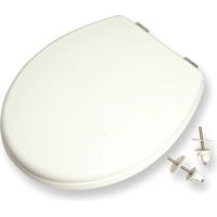 Sedile copriwater bianco universale con cerniere cromate 451900PB