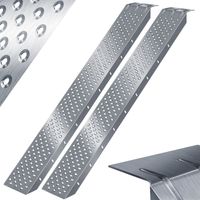 MASKO® 2X rampa de carga 400kg rampa de carga barandilla de carga acero galvanizado antideslizante 200kg por pieza max 400kg por par 2x rampa de carga