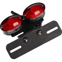 Lampe de frein de moto, boîtier ABS à économie d'énergie DC 12 V PC support de plaque d'immatriculation 3,06 W pour motos.