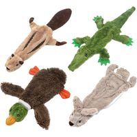2-in-1 Quietschendes Hundespielzeug mit weichem, strapazierfähigem Stoff für kleine, mittlere und große Haustiere by Best Pet Supplies - Keine Füllung für das Spielen im Haus, 5 Abbildungen, size M