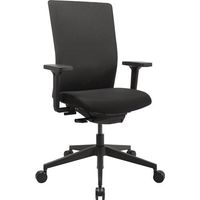 Bürodrehstuhl Synchr.-M.schwarz/schwarz 420-540mm m.Lehnen Trgf.110kg