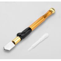2–15 mm, 180 mm, professioneller Glasschneider, Wolframkarbid, ergonomisches Design für getönte Gläser, Diamantschneiden von Mosaikfliesen, Gold