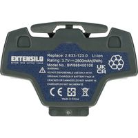 EXTENSILO Batería reemplaza Kärcher 2.633-123.0 para robot limpieza gris (2500 mAh, 3,7 V, Li-Ion)