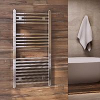 TERMOARREDO DESIGN CROMATO TUBI QUADRATI- H 1000 x Int. 470 (mm)- ATON- pezzi 1