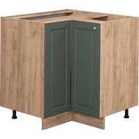 Meuble d'angle Fame-Line, Vert Or Campagne, 80.5 cm sans plan de travail, Vicco