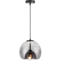 Suspension Ronde Plafonnier D'Intérieur Vintage Suspension Luminaire En Verre Lustre Rétro Suspension Moderne Noir