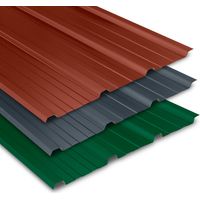 Yousteel – Tôle bac acier 0.50 mm prélaquée – Couverture et bardage – Coloris vert RAL 6005 – Dimensions 1250 x 840 mm – Surface 1.00 m²