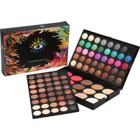Palette de maquillage 80 fards à paupières + 15 fards à joues & correcteur contour yeux, professionnel
