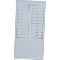 Bisofice Time Card Rack Wall Mount Holder 24 Pocket Slot for Attendance Recorder Punch Time Office