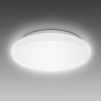 Plafonnier LED salle de bain IP44 Ø22cm, 10W 900lm, blanc neutre 4000K, éclairage anti-éblouissement pour pièces humides, montage facile, design plat