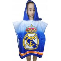 Poncho Real Madrid 100% cotone, asciugamano poncho