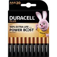 Duracell Plus Power Boost Micro (AAA)-Batterie Alkali-Mangan 1.5 V 20 St.