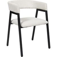 Fauteuil design cotele beige 51,5x71,5x50,5 cm