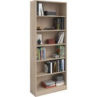 Bibliothèque Hobby 198cm-5 étagères-chêne