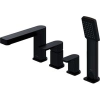 OMNIRES Baretti - Miscelatore bordovasca, montaggio a 4 fori, nero opaco BA7832BL