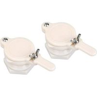 Pcs Honey Gate Valve ABS Plastic 2.36″ Extractor Tap Honey Extractor Equipment Honey Tap for Beekeeper (White Honey Gate Valve)