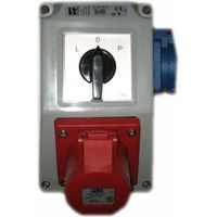 Spamel Kit de instalación eléctrica enchufe 32A rojo