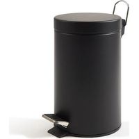 Perfetto 0446C Mülleimer 5 l Rund Stahl Schwarz