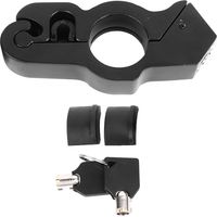 Poignée antivol universelle en alliage pour guidon, compatible avec motos et vélos électriques (noir)