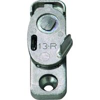 Ferco – Gâche anti fausse manœuvre zamak 13 mm – Butée pour battants PVC – Sécurise portes et fenêtres oscillo-battantes – Résistance à la corrosion