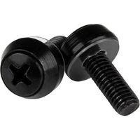 Startech CABSCREWSM6B viti di montaggio M6 x 12 mm nere