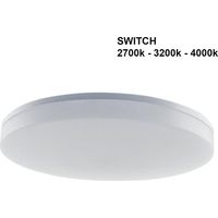 Plafoniera Led 50w CCT Rotonda Interna Esterna 3000K-4200K-6400K