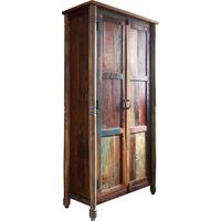 Schrank Altholz 90x45x180 mehrfarbig lackiert FABLE 12
