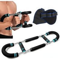 Twister Arm Trainer - 60-100 Lb Adjustable Resistance - Steel Spring Chest And Arm Workout Tool - For Home Gym Training - 1 Unit