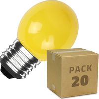 20er Pack LED-Glühbirnen E27 3W 300lm G45 Einfarbig Gelb