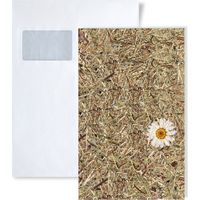 1 ÉCHANTILLON S-AL-11004 WallFace ALPINE WHITE DAISY NATURAL Collection ÉCHANTILLON Panneau mural au format A5