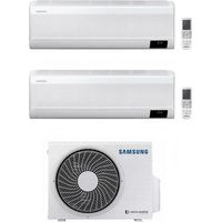 Climatiseur réversible Dual-split SAMSUNG Windfree 9000 + 9000 BTU R32 Wifi Blanc - Standard A+++