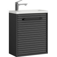 Mueble de baño Etna 40 x 22 cm - Negro mate - Mueble de lavabo c
