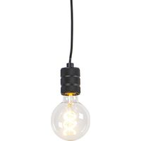 QAZQA Lampada a sospensione cavalux - Moderno - Acciaio - Nero - Oblungo Max. 1 x Watt